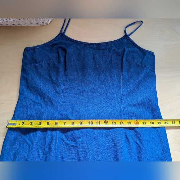 Y2K 2000 Vintage Jesse Ryan Denim Mini Dress Size Large Made In Canada - Picture 10 of 11